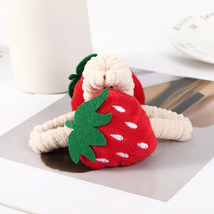 Strawberry Plush Hair Claw Clips Fruit Cherry Hairpin Barrettes