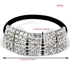 Rhinestone Hair Tie Ponytail Holder Rubber Band Accessories