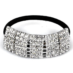 Rhinestone Hair Tie Ponytail Holder Rubber Band Accessories