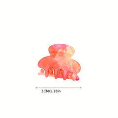 Small Hair Claw Sweet Side Clip Retro Hair Claw College Style Hair Clip