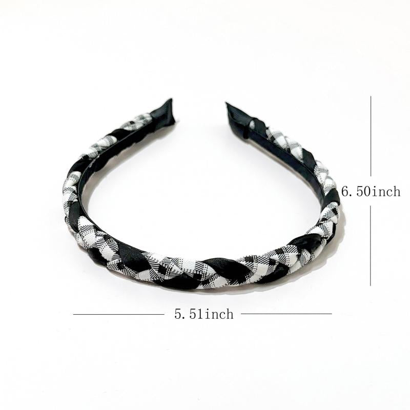 4pcs Twist Braided Headband Hair Hoop Hair Accessories for Women Girls