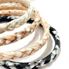 4pcs Twist Braided Headband Hair Hoop Hair Accessories for Women Girls