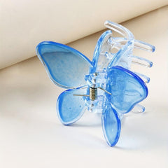 Gradient Butterfly Hair Claw Ponytail Holder for Women