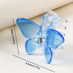 Gradient Butterfly Hair Claw Ponytail Holder for Women