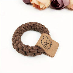 Elastic Bear Pattern Hair Tie for Women Girls