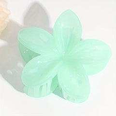 4pcs Flower Hair Claw Solid Banana Clip Hairgrip