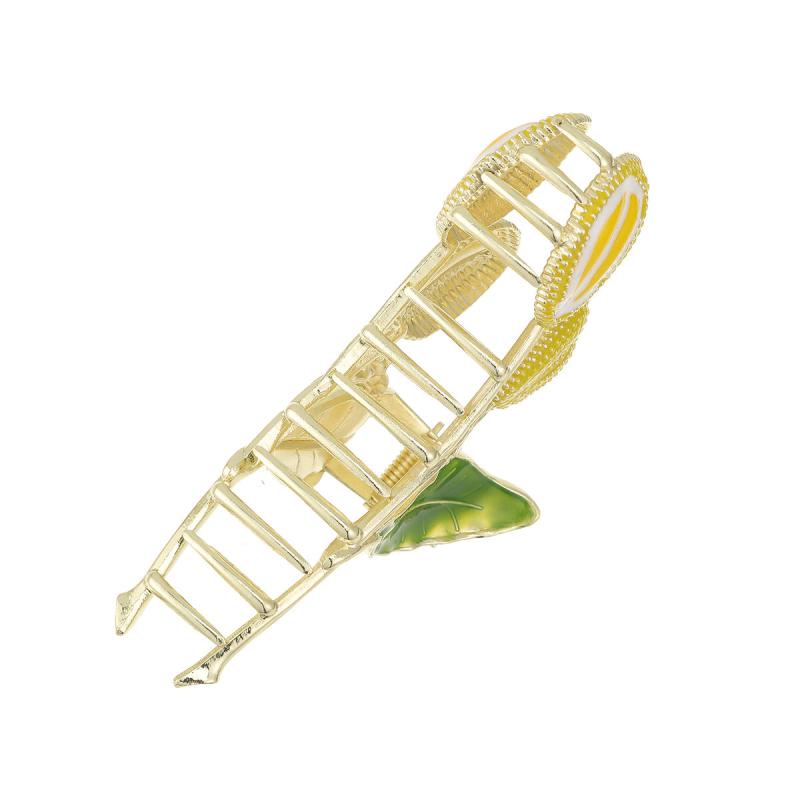 Metal Durian Branch Hair Claw Nonslip Ponytail Holder