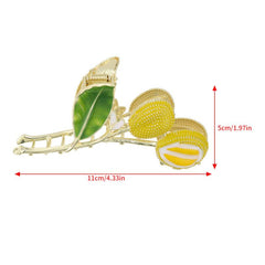 Metal Durian Branch Hair Claw Nonslip Ponytail Holder