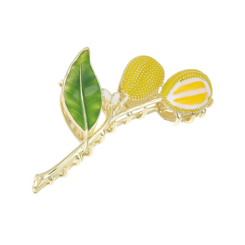 Metal Durian Branch Hair Claw Nonslip Ponytail Holder