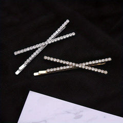 Cross Rhinestone Hair Clip Pin Bobby Pin Hair Slides Clip