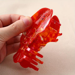 Acetate Crayfish Shaped Claw Clip Hair Accessory for Women Girls Teens
