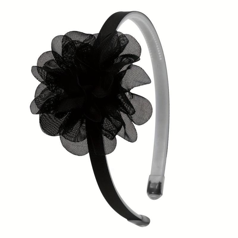 8pcs Mesh Floral Headband Hair Accessories For Women, Non-slip Hair Band