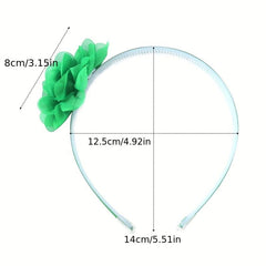 8pcs Mesh Floral Headband Hair Accessories For Women, Non-slip Hair Band