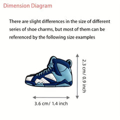 16pcs Sports Series Shoe Charms Casual Style Shoe Accessories