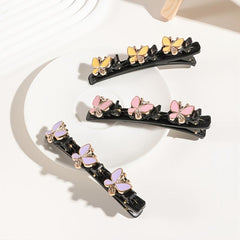 Satin Fabric Hair Bands Butterfly Hair Clip 