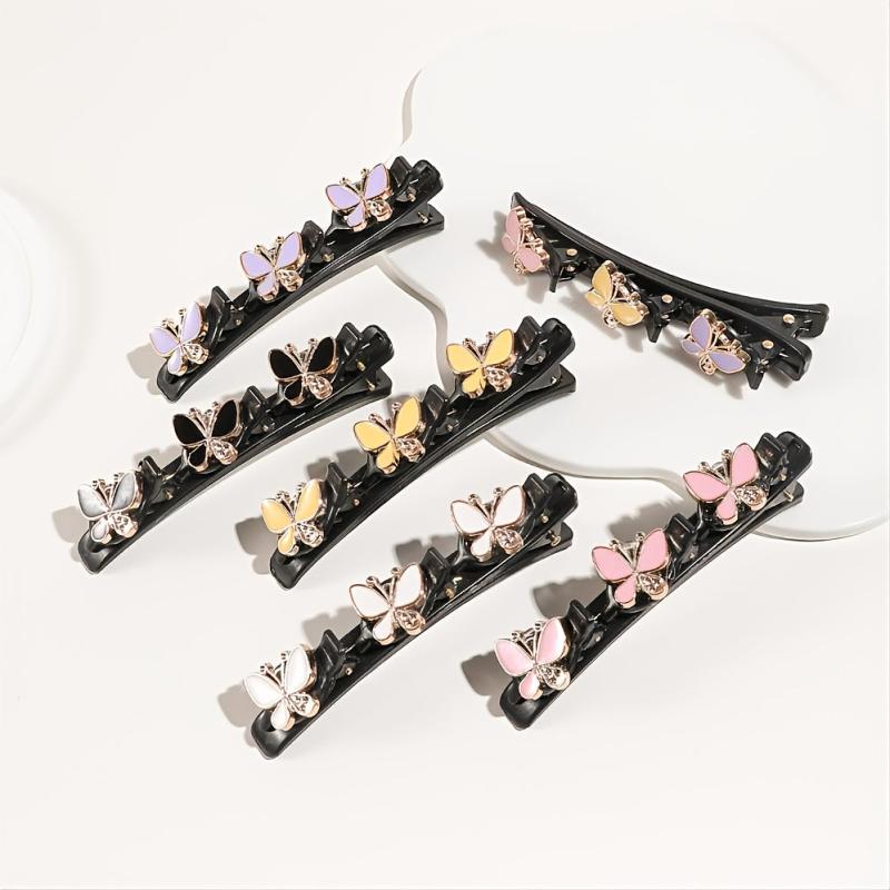 Satin Fabric Hair Bands Butterfly Hair Clip 