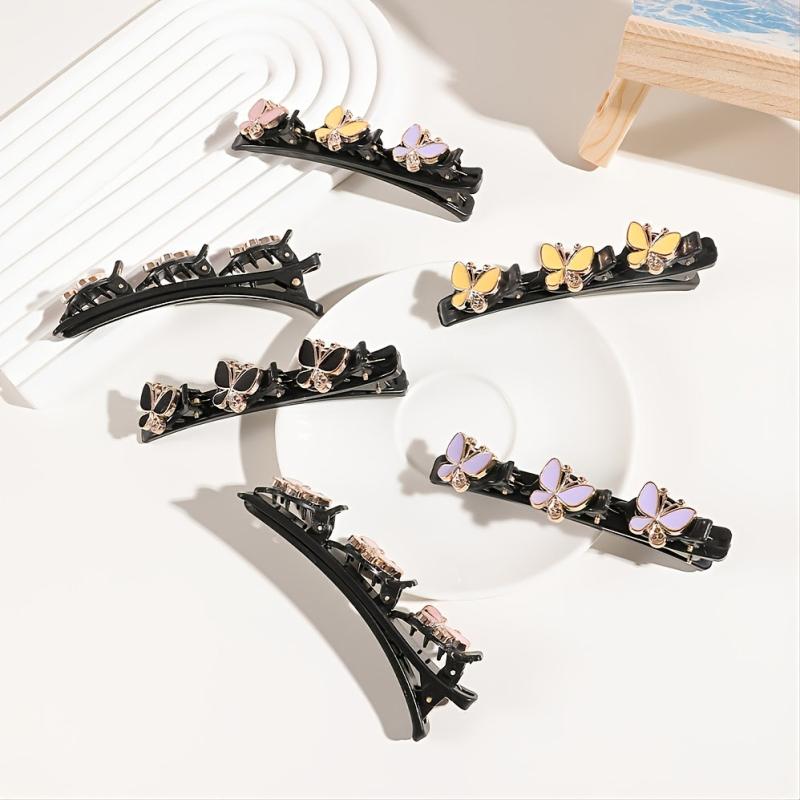 Satin Fabric Hair Bands Butterfly Hair Clip 