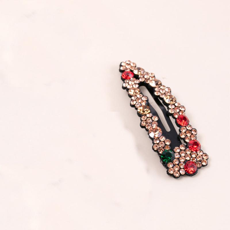Rhinestone Snap Hair Clips Crystal Metal Hair Barrettes Wedding Hair Accessories
