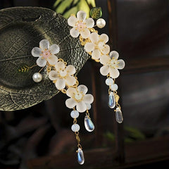 2pcs Acrylic Flower Hair Clip Barrette Hair Slides Non Slip Hair Decoration