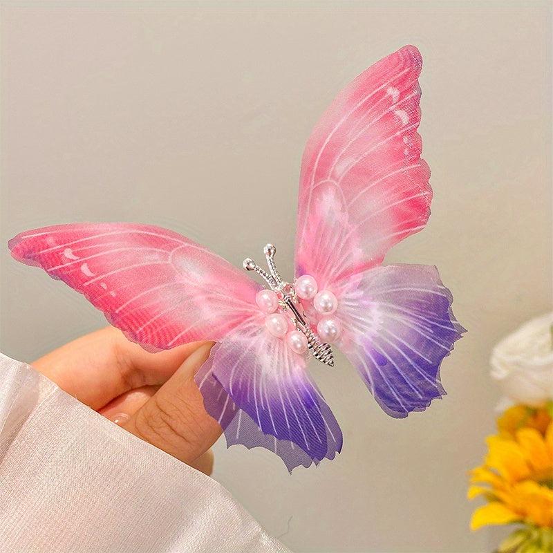 Colorful Butterfly Hair Clip for Children's Day