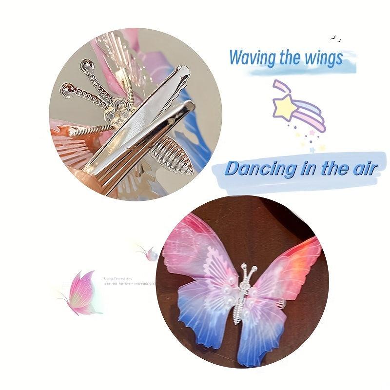 Colorful Butterfly Hair Clip for Children's Day