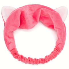 Cat Ears Headband Women Makeup Face Washing Cat Ears Bundle Headband