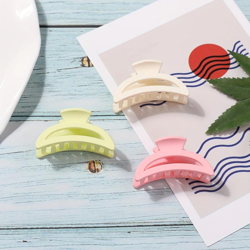 Matte Hair Claw Solid Shark Claw Ponytail Holder Hair Accessories
