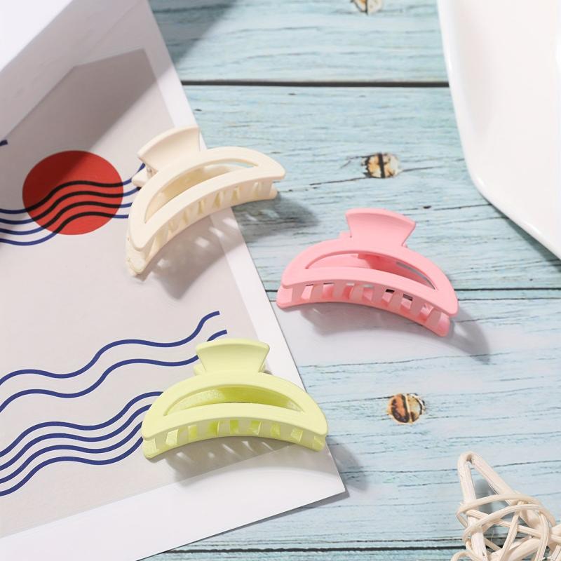 Matte Hair Claw Solid Shark Claw Ponytail Holder Hair Accessories