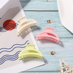 Matte Hair Claw Solid Shark Claw Ponytail Holder Hair Accessories