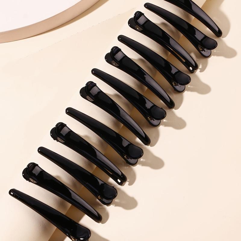 12pcs Snap Prong Hair Clips for Girls Hair Bows