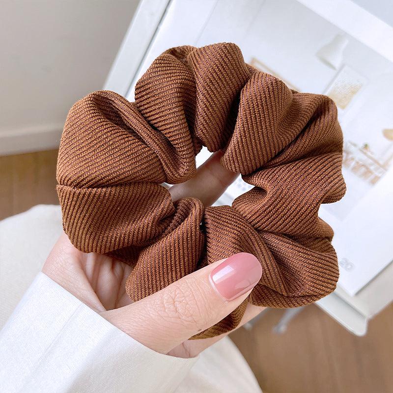 Houndstooth Pattern Scrunchies Hair Tie Large Hair Rope Satin Hair Accessories