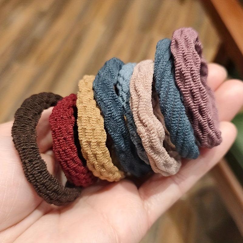 100pcs Rubber Bands High Elasticity Hair Tie And Durable Hair Rope