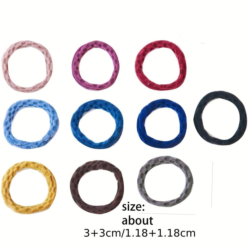 100pcs Rubber Bands High Elasticity Hair Tie And Durable Hair Rope