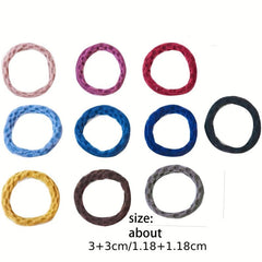 100pcs Rubber Bands High Elasticity Hair Tie And Durable Hair Rope
