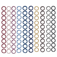 100pcs Rubber Bands High Elasticity Hair Tie And Durable Hair Rope