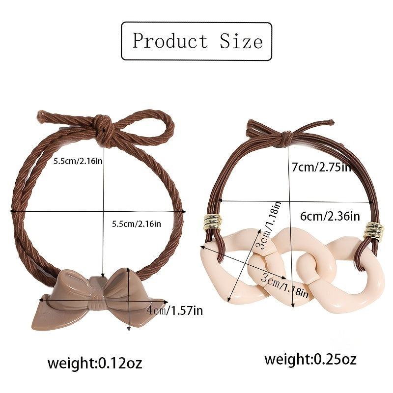 Hair Tie Bracelets For Women Elastic Hair Ties Rubber Bands For Girls