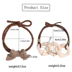 Hair Tie Bracelets For Women Elastic Hair Ties Rubber Bands For Girls