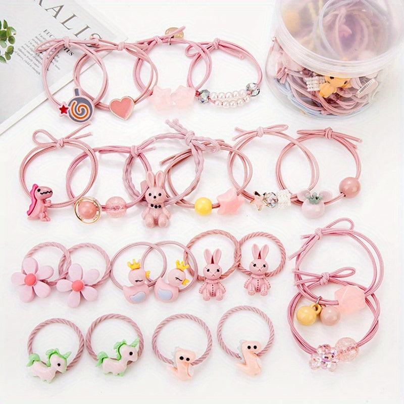 Kids Hair Rubber Band Cartoon Pattern Hair Rope Accessories