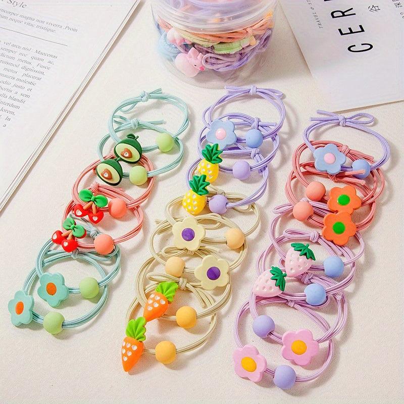 Kids Hair Rubber Band Cartoon Pattern Hair Rope Accessories