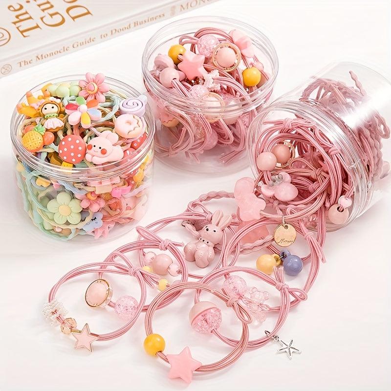 Kids Hair Rubber Band Cartoon Pattern Hair Rope Accessories