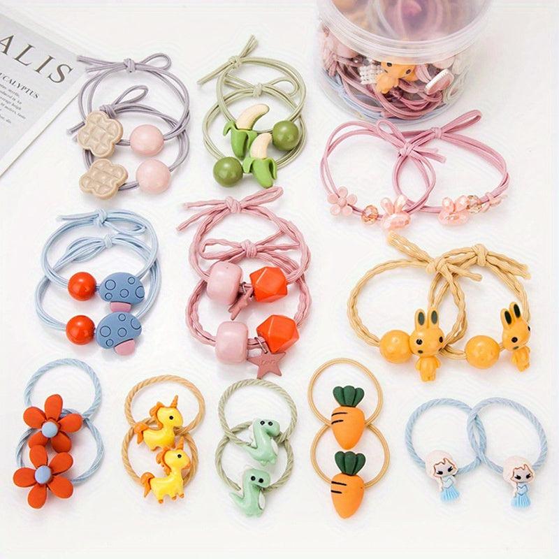 Kids Hair Rubber Band Cartoon Pattern Hair Rope Accessories