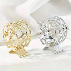 Alloy Pentagram Hair Clip Retro Star Hair Claw Ponytail Clip