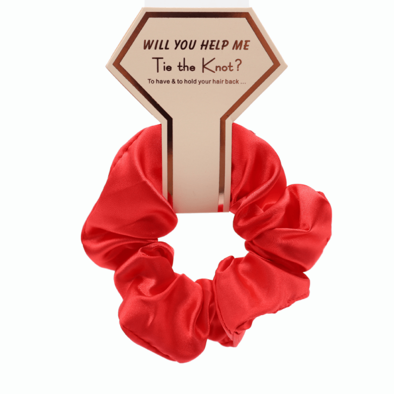 Solid Silk Hair Scrunchies Ponytail Holders Hair Wrist Ties