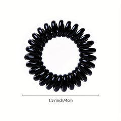 9pcs Girls Hair Tie Head Rope Spiral Colorful Stretchy Hair Ring Solid Hair Rope