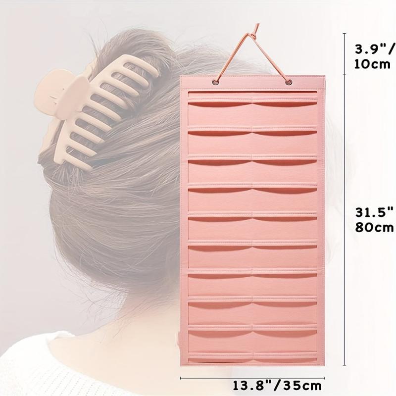 Hair Claw Clips Organizer 10 Layers Large Hair Clip Storage Holder