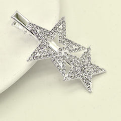 Star Rhinestone Hair Clip Women's Metal Barrette Hair Accessories