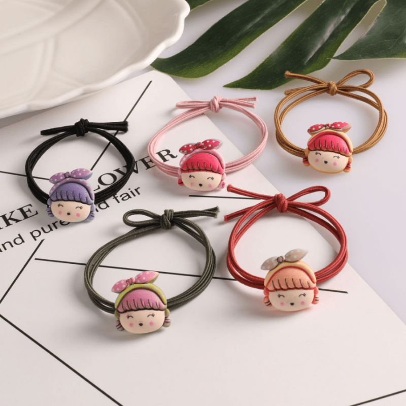 Little Girl Hair Ties Cartoon Hair Accessories Resin Headband