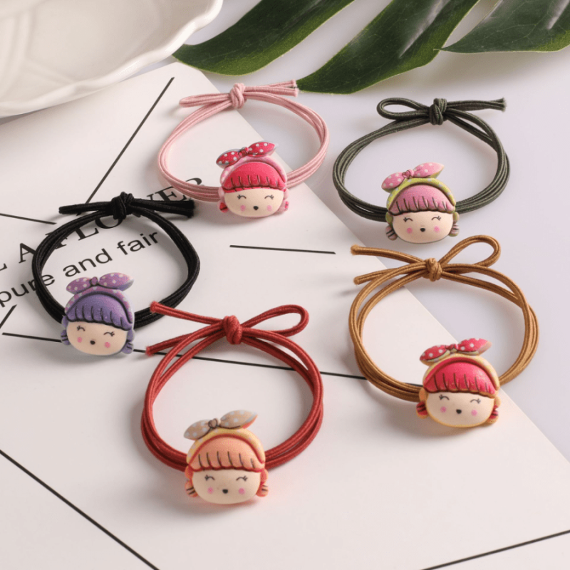 Little Girl Hair Ties Cartoon Hair Accessories Resin Headband