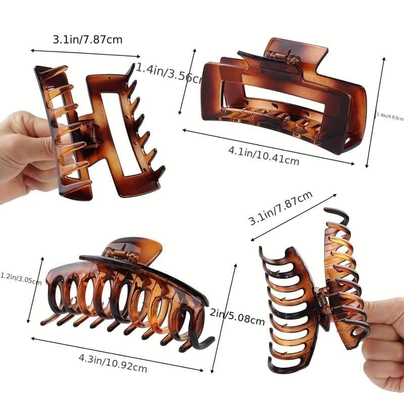Transparent Hair Claw Hollow Shark Claw Ponytail Holder