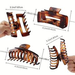Transparent Hair Claw Hollow Shark Claw Ponytail Holder